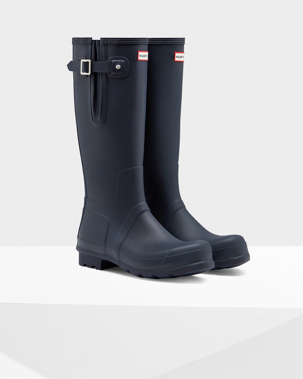 Mens Hunter Tall Rain Boots Navy - Original Side Adjustable - 5042876-BC